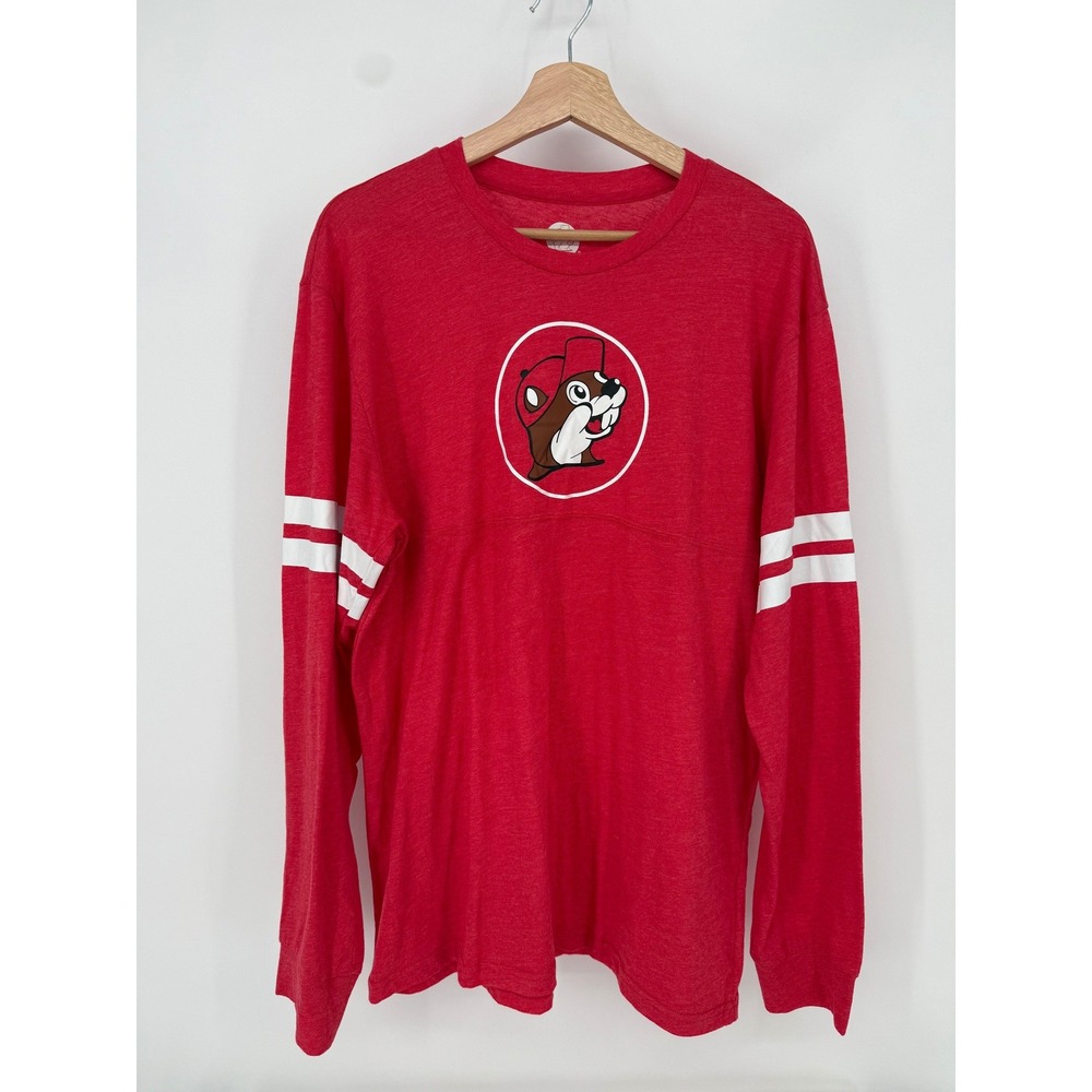 Buc-ee's Long‎ Sleeve T-Shirt Unisex Large Red